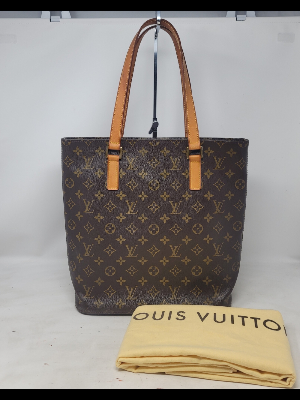 Louis Vuitton Cabas GM Vavin Monogram Canvas Leather Shoulder Tote Bag Authentic